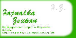 hajnalka zsupan business card